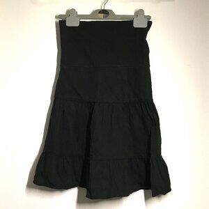 Black flared Garage skirt, small/petite